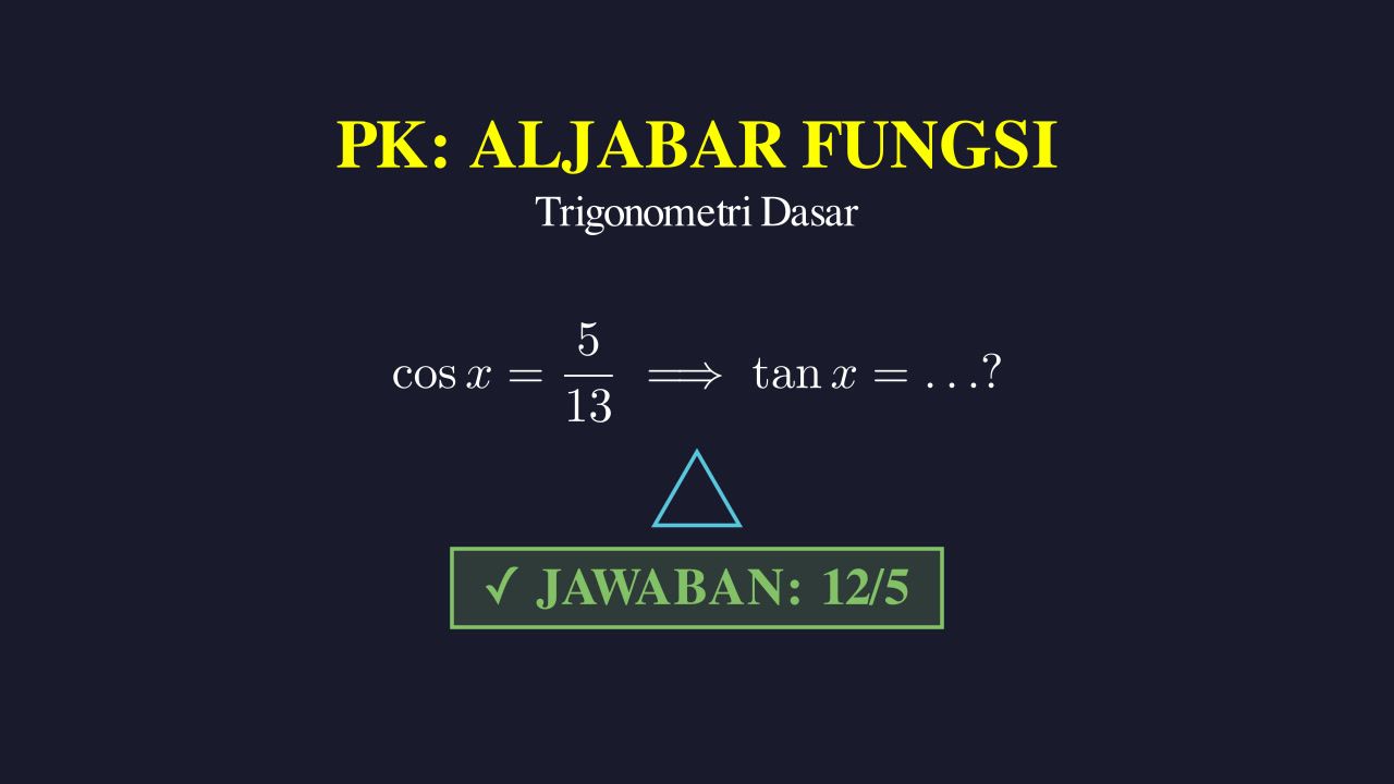 Menghitung Nilai Tan x