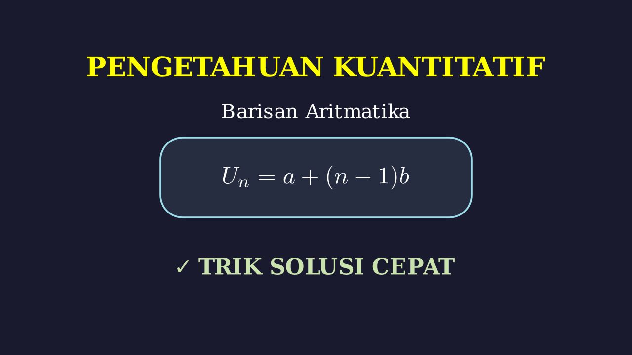 Barisan Aritmatik: PK UTBK