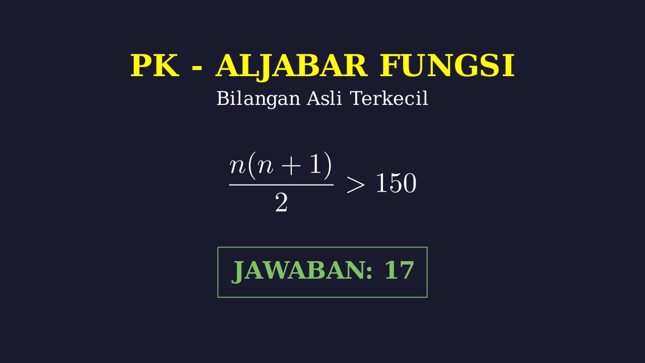 Menentukan Bilangan Asli Terkecil