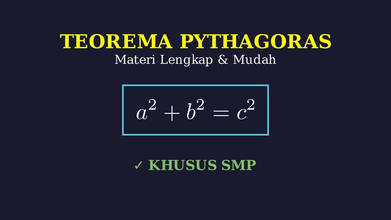 Teorema Pythagoras: Materi Lengkap dan Mudah