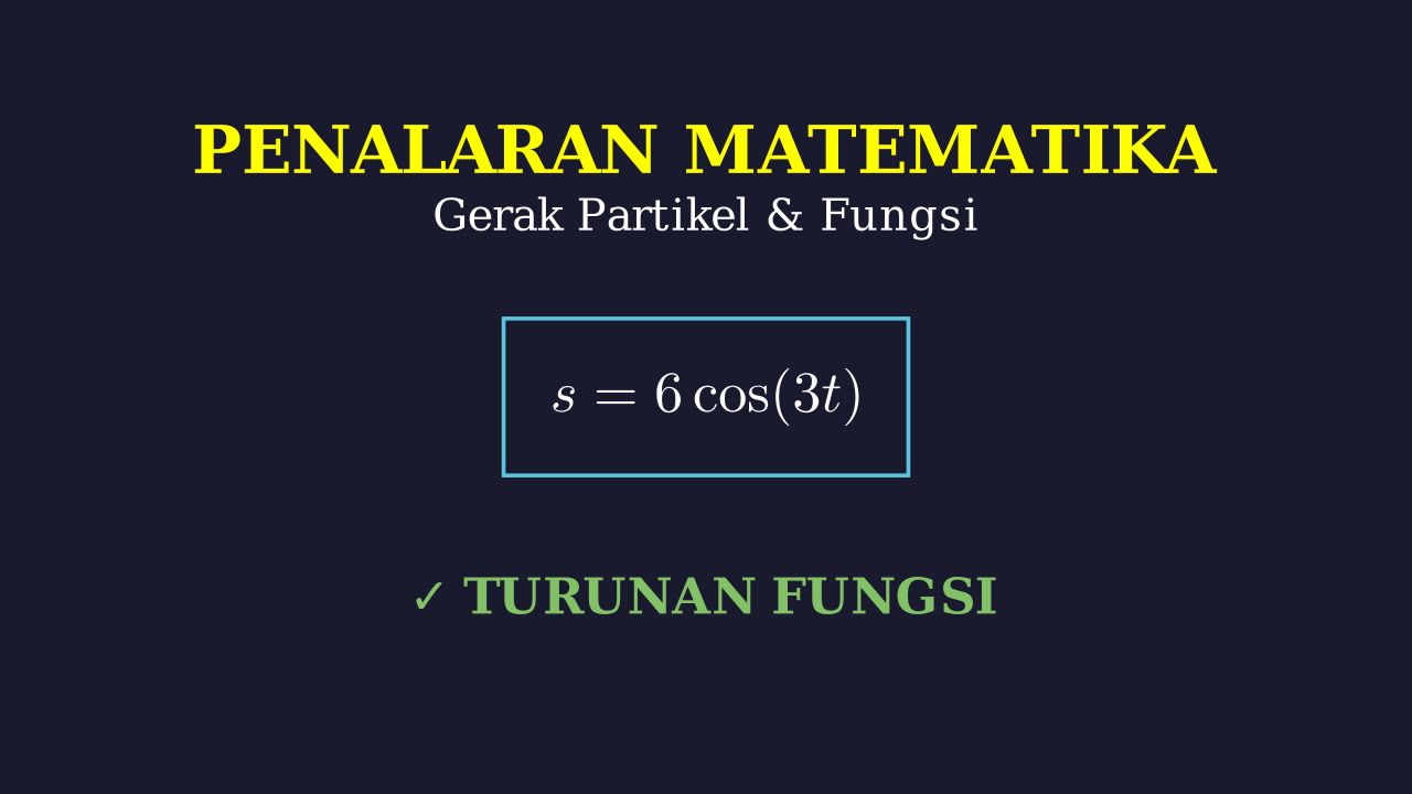 Persamaan Gerak Partikel