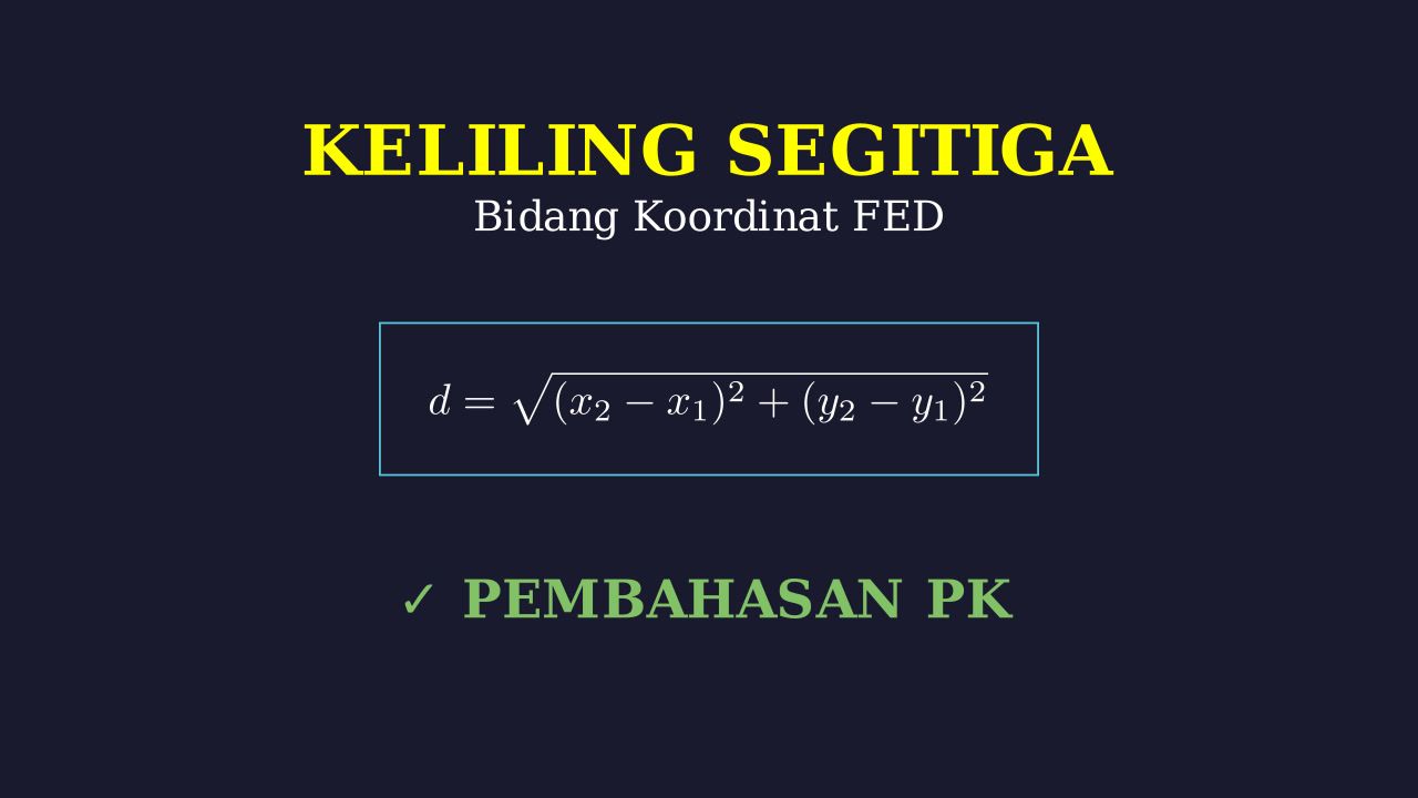 Keliling Segitiga pada Bidang Koordinat