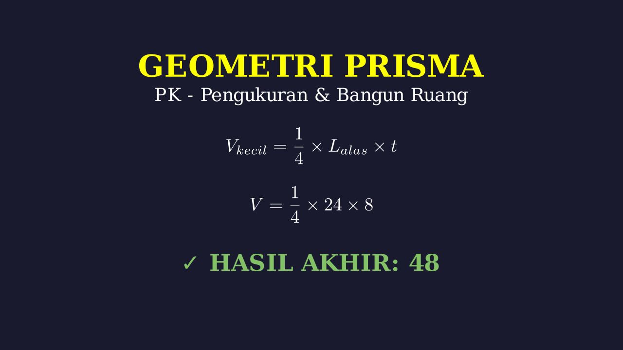 Volume Prisma: Konsep Titik Tengah