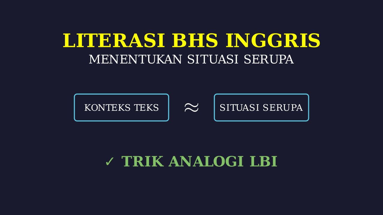 Analogi: Situasi Serupa