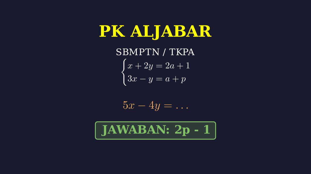 Menyelesaikan Sistem Persamaan Linear