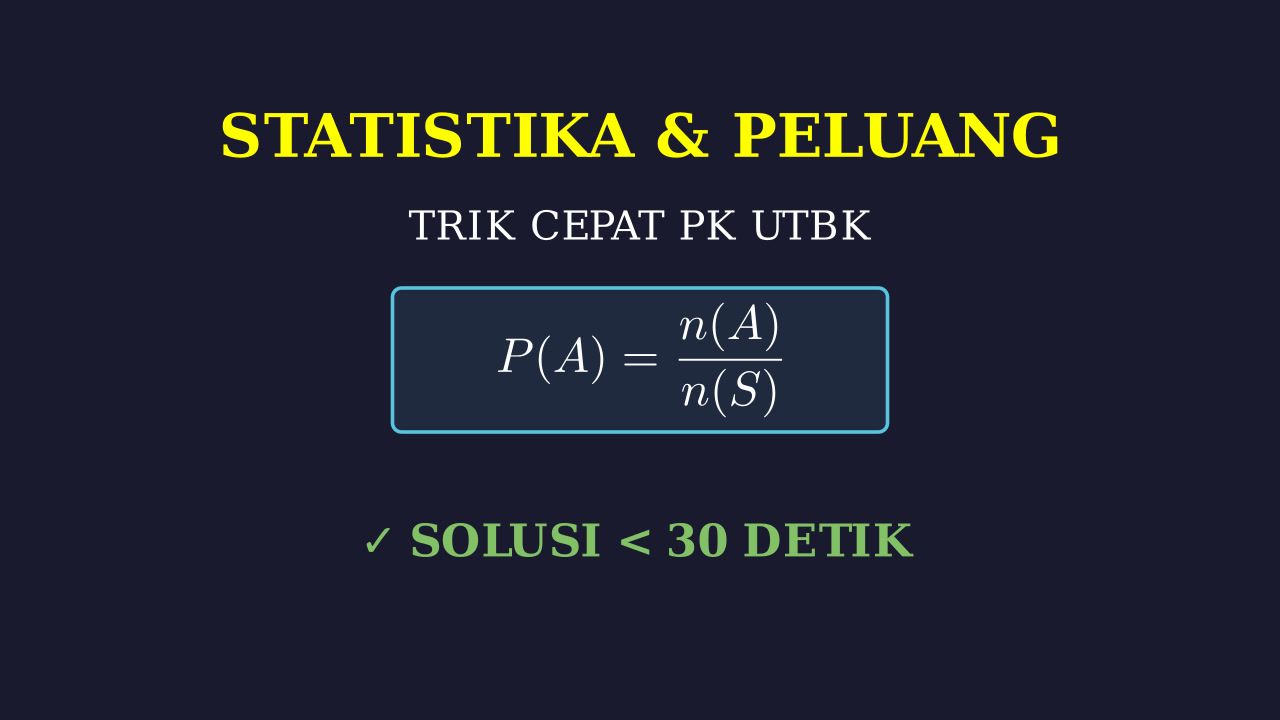 Trik Cepat PK: Peluang dan Statistika