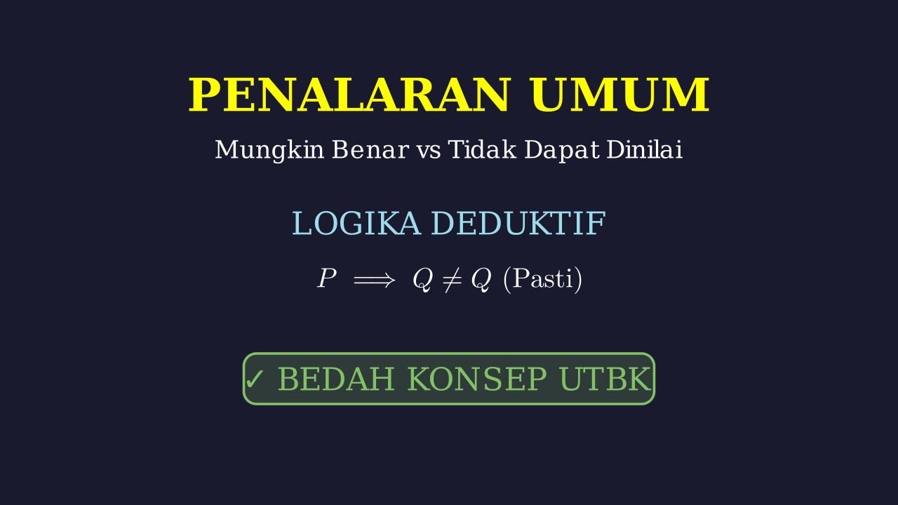 Mungkin Benar vs. Tidak Dapat Disimpulkan