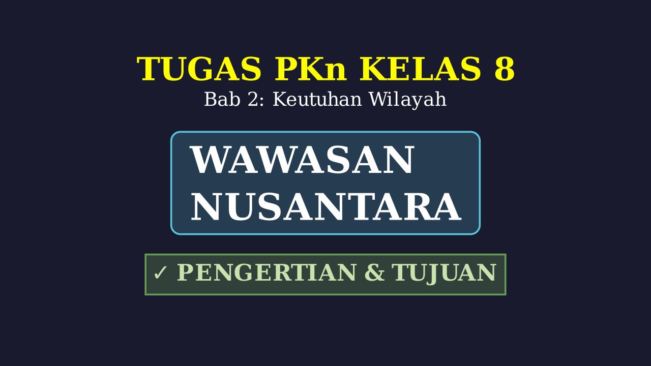 Wawasan Nusantara: Pengertian dan Tujuan