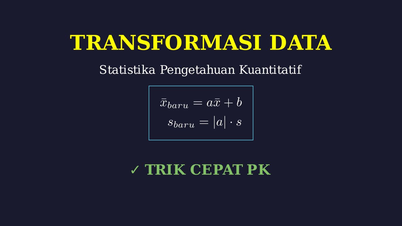 Transformasi Data Statistika