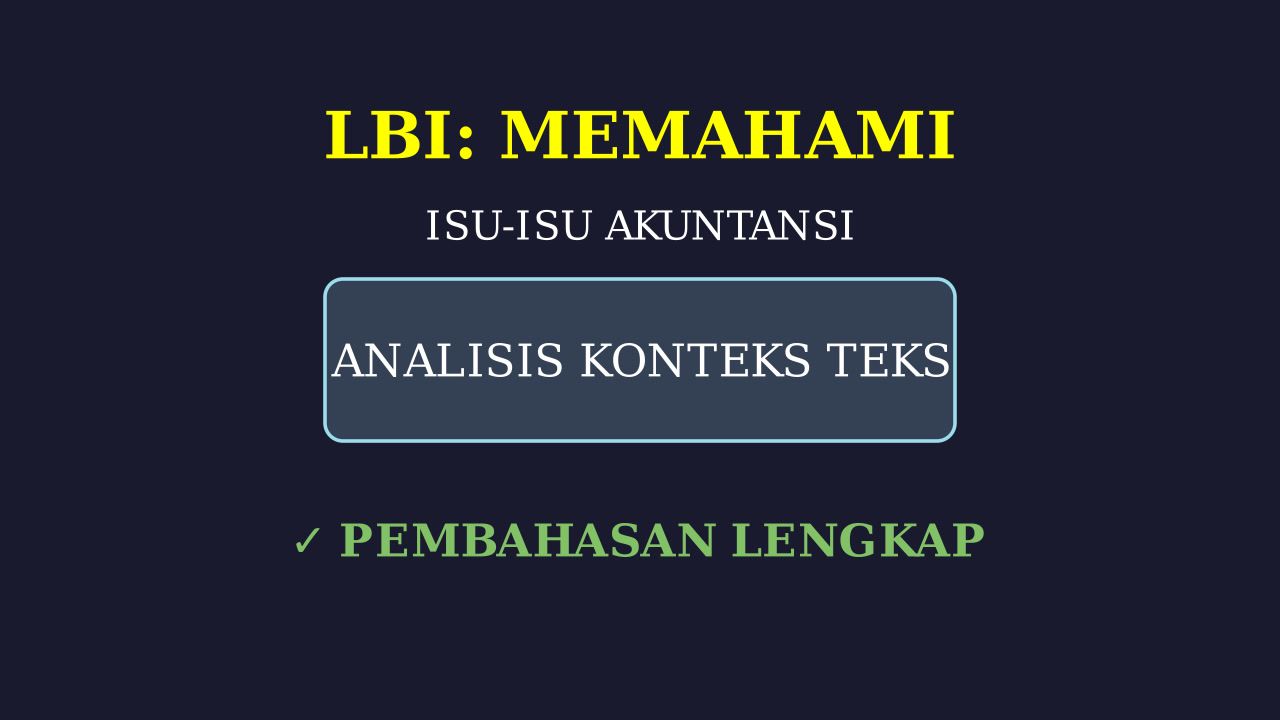 Isu-Isu Kontemporer Akuntansi