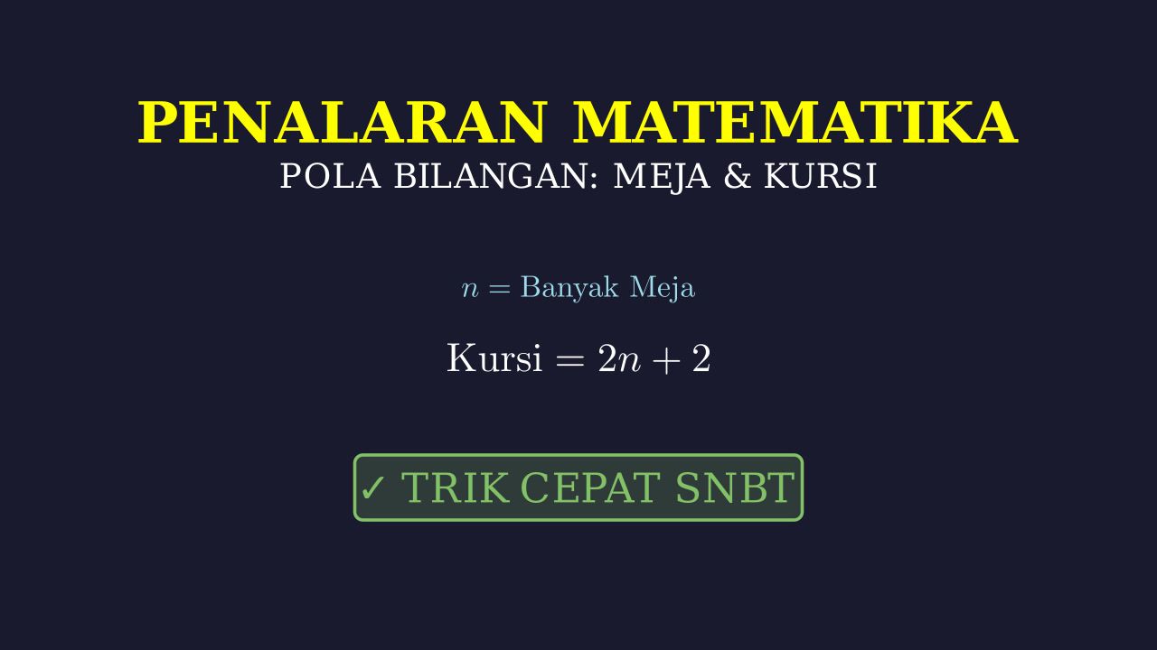 Pola Bilangan: Penataan Meja dan Kursi