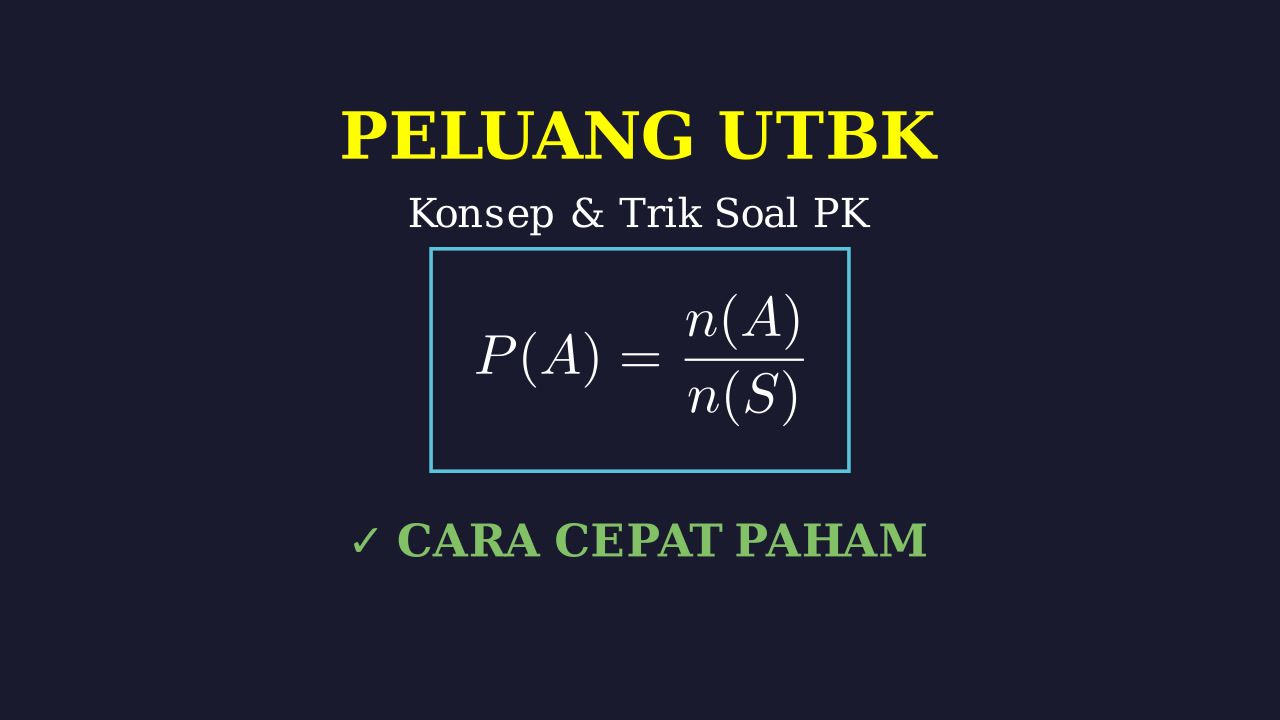 Kupas Tuntas Peluang & Soal UTBK