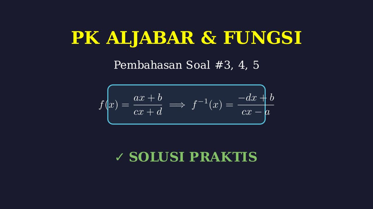 Pembahasan Soal Nomor 3, 4, dan 5