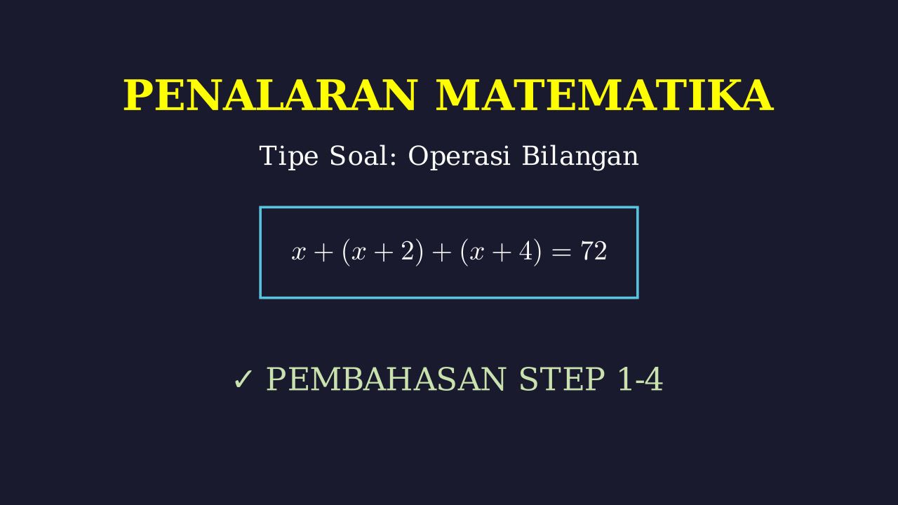 Pembahasan Penalaran Matematika