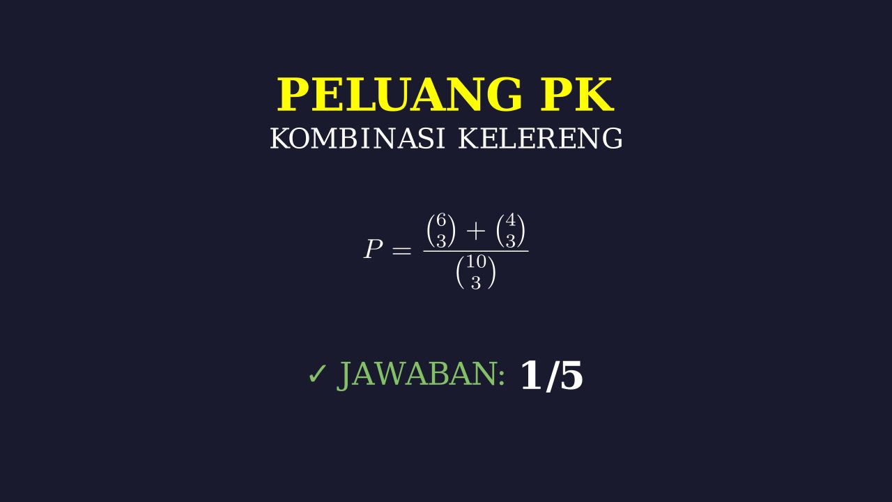 Peluang: Pengambilan Kelereng Acak