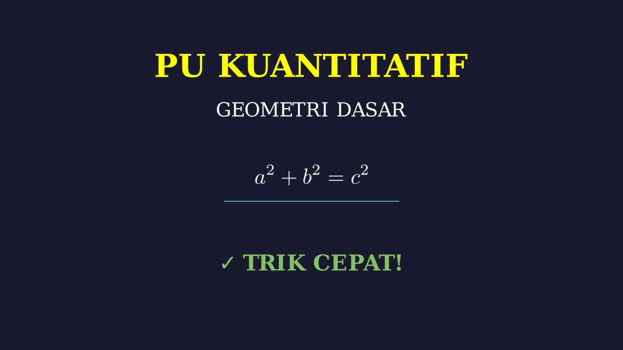 Penyelesaian Soal Geometri