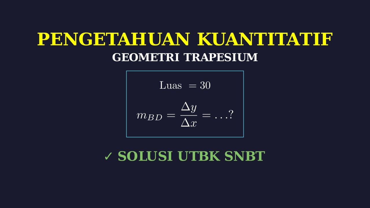 Menghitung Gradien pada Trapesium