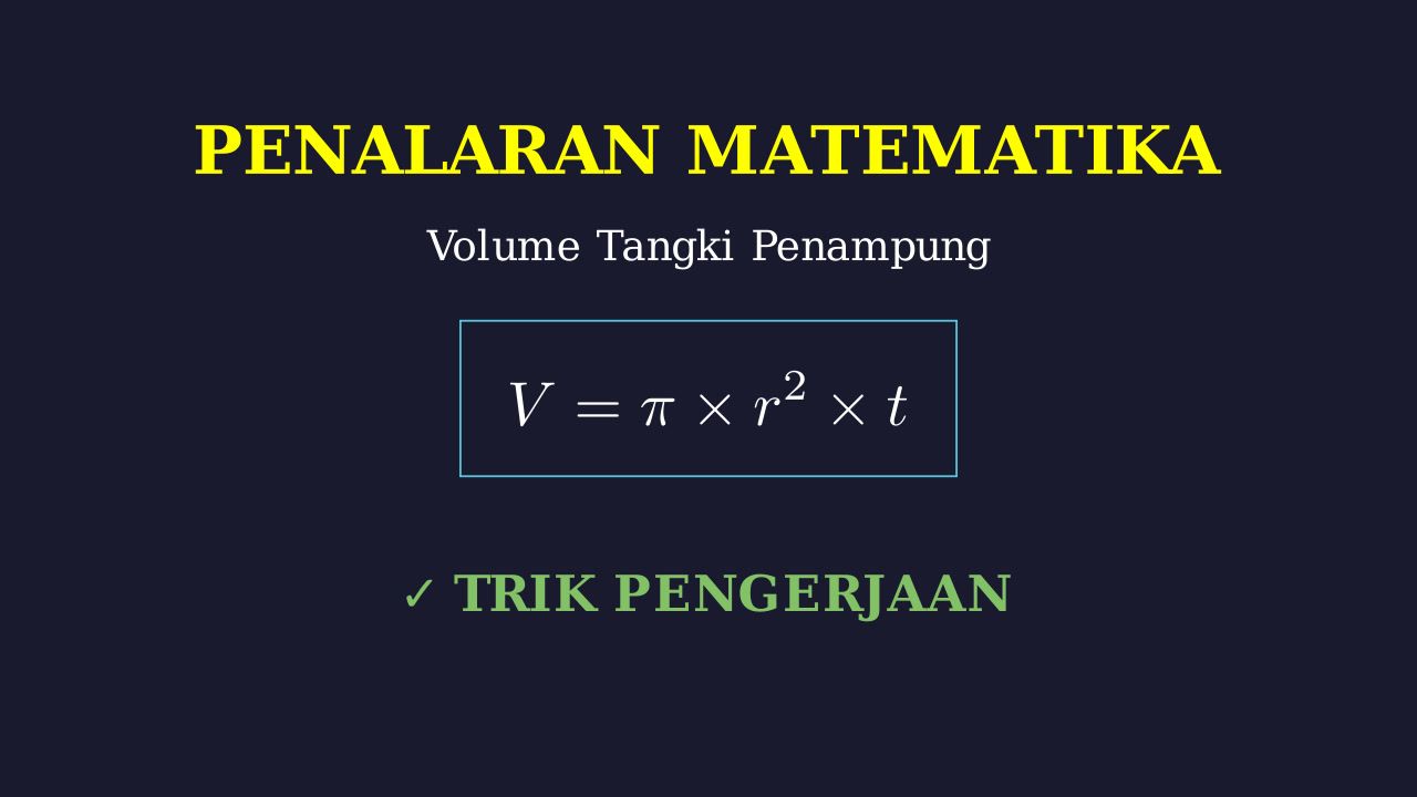 Analisis Diagram Tangki Penampung