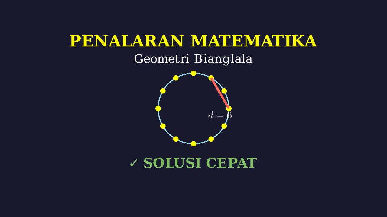 Jarak Antarlampu Bianglala