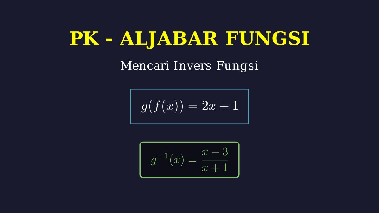Invers Fungsi Komposisi