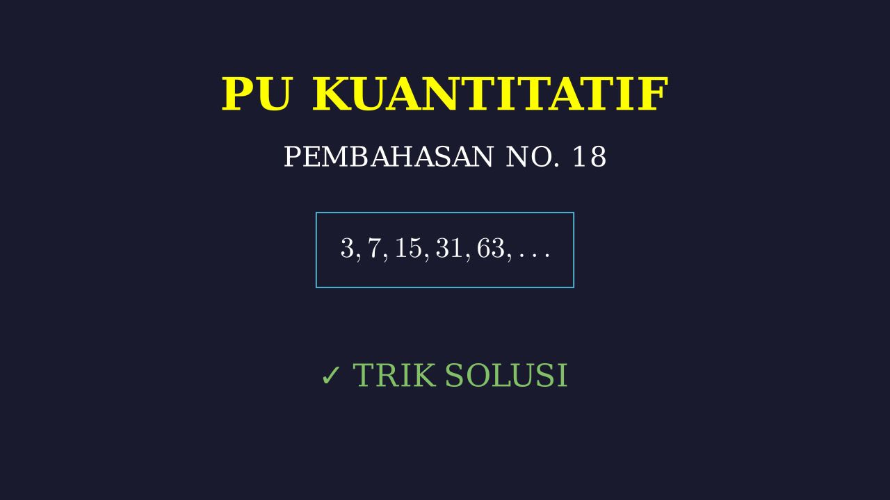 Pembahasan Soal Nomor 18