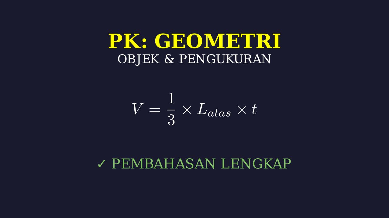 Objek dan Pengukuran Geometri