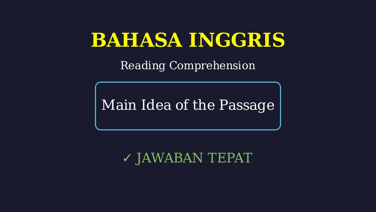Finding The Main Idea