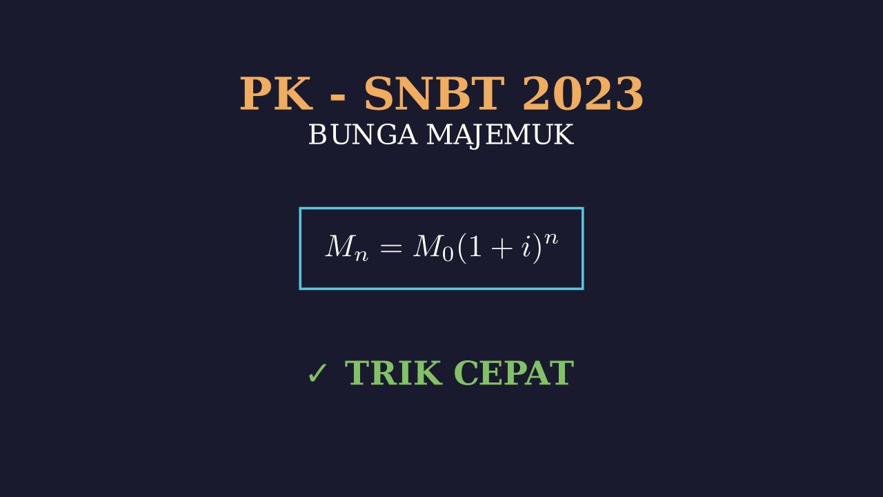 Bunga Majemuk: Soal SNBT 2023