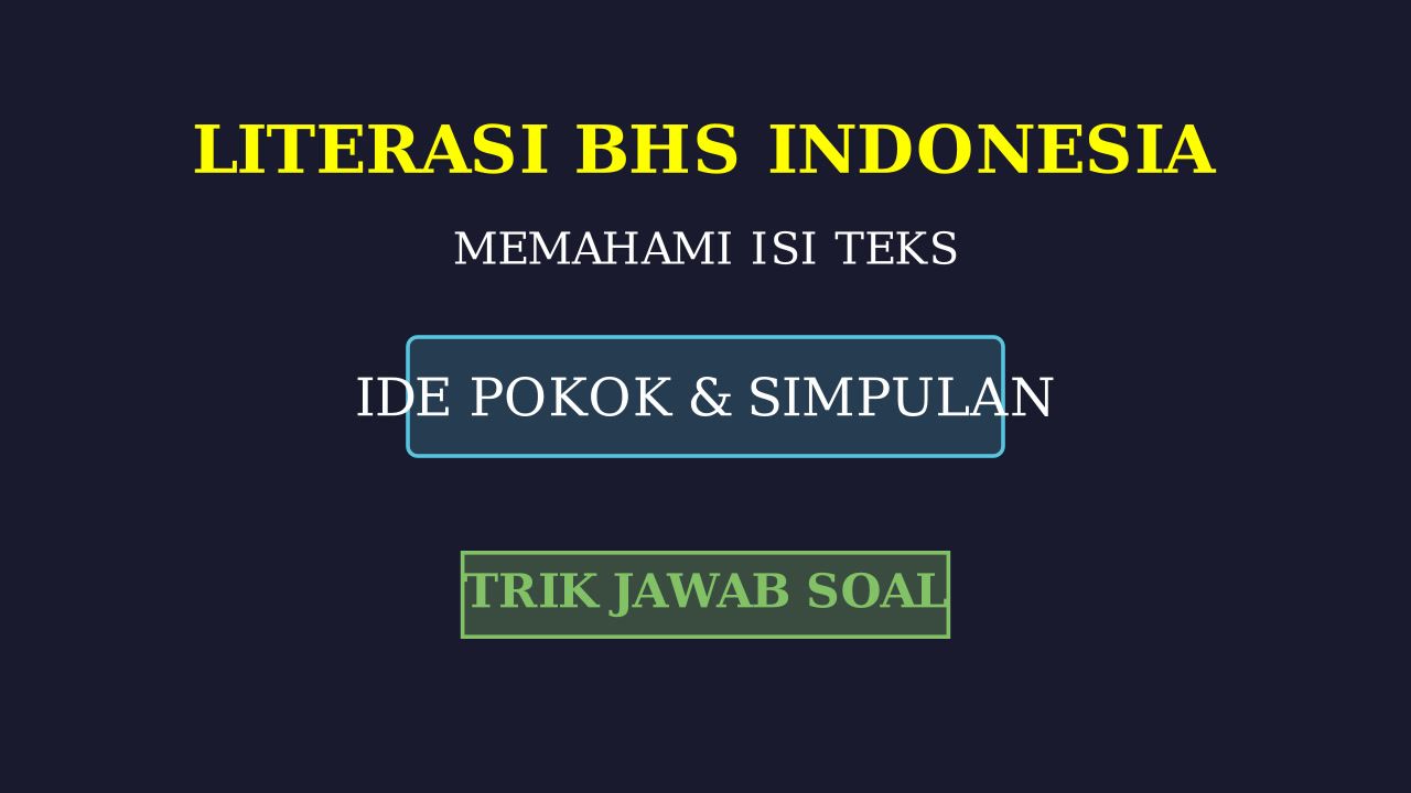 Penjelasan Materi dan Pembahasan Soal