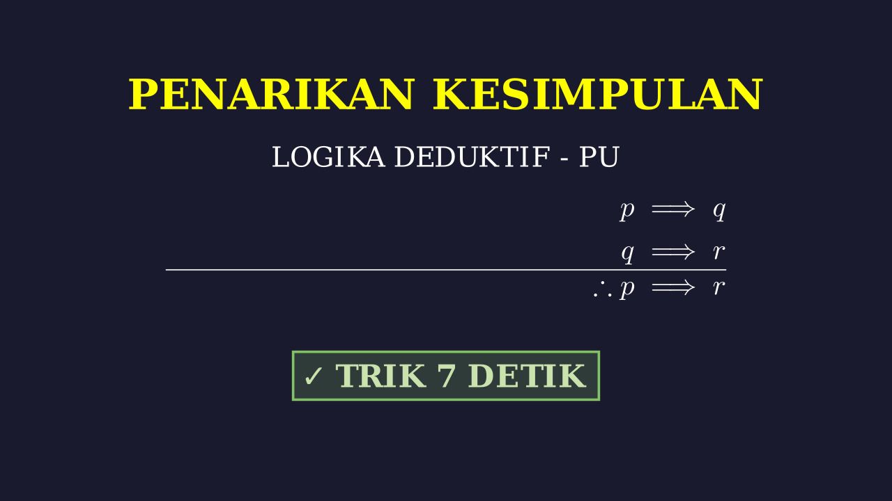 Penarikan Kesimpulan: Logika Dasar