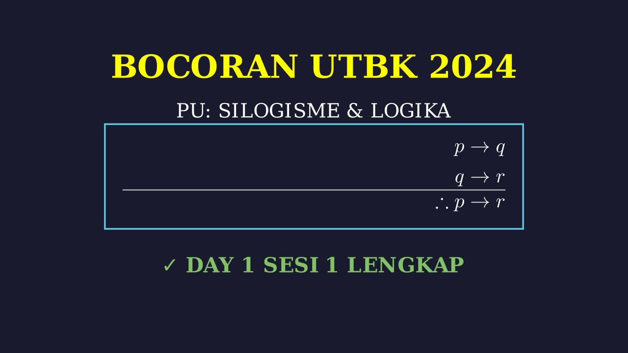 Materi UTBK Day 1: PU, PPU, & PBM
