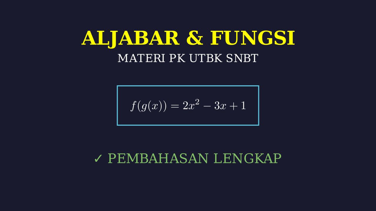 Konsep Dasar Aljabar