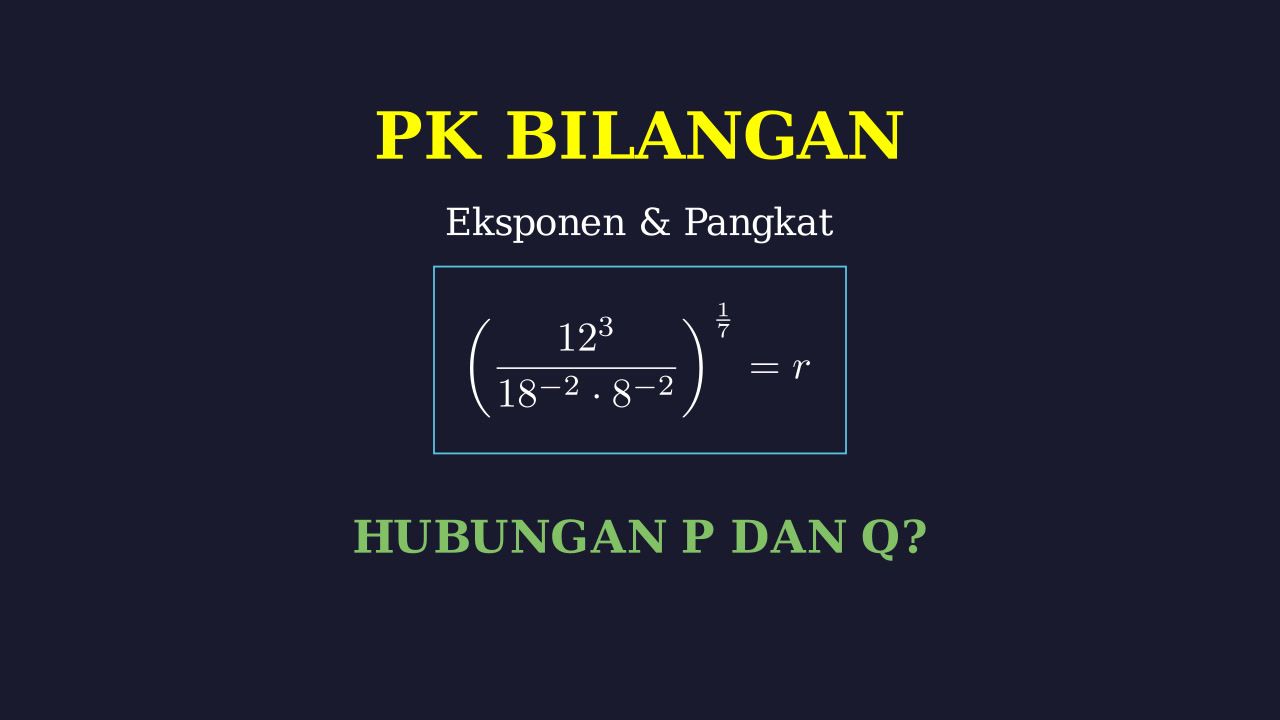 Eksponen: Hubungan Kuantitas P dan Q