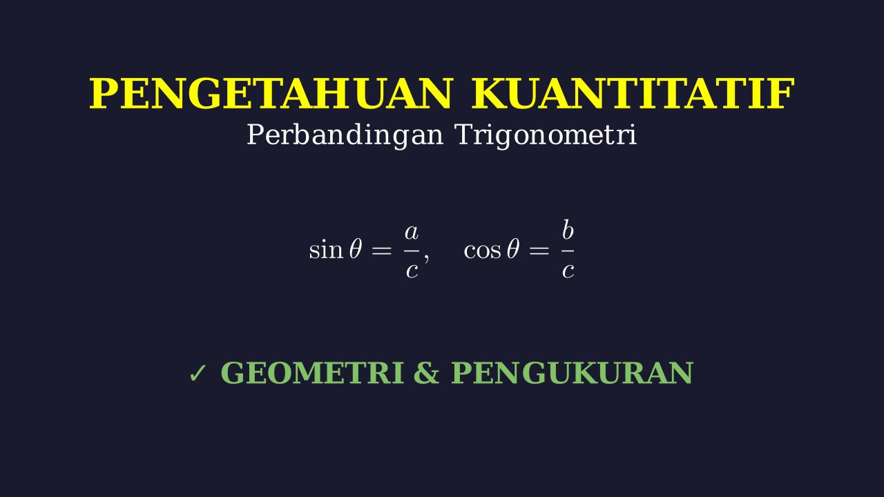 Perbandingan Trigonometri