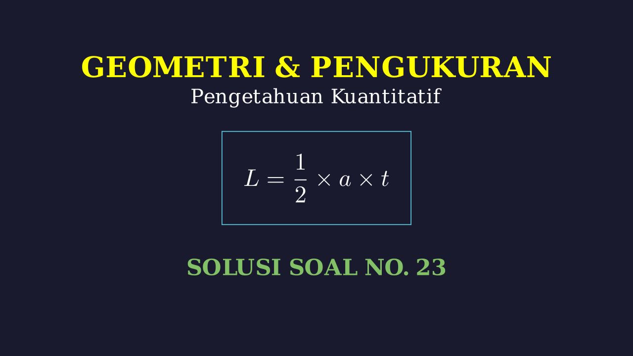Pembahasan Soal Matematika Nomor 23