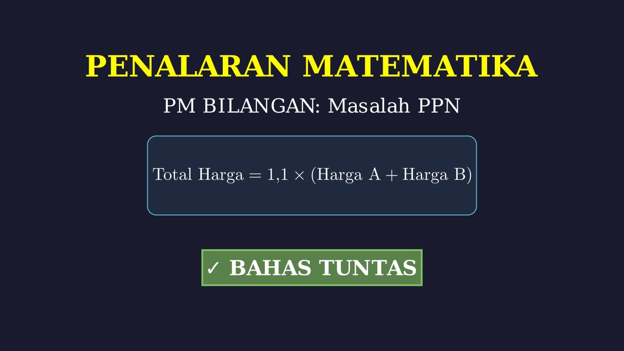 Menghitung PPN dan Total Belanja