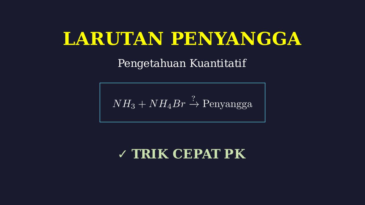Identifikasi Larutan Penyangga