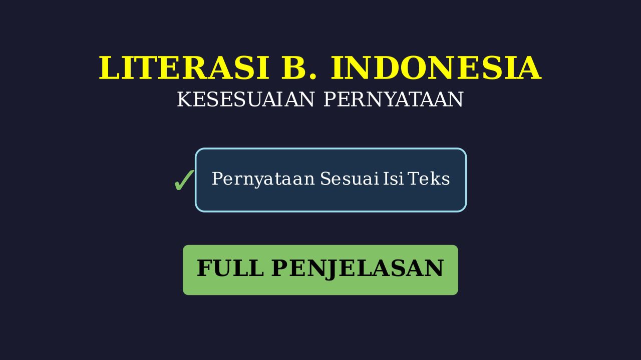 Kesesuaian Pernyataan: Kupas Tuntas