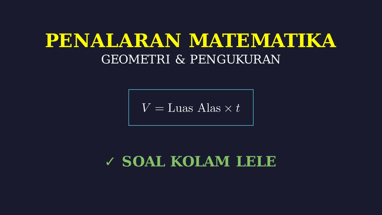 Geometri: Desain Kolam Ikan Pak Gunawan