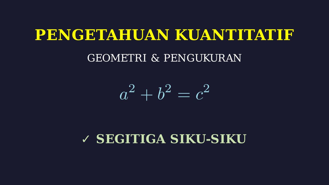 Segitiga Siku-Siku