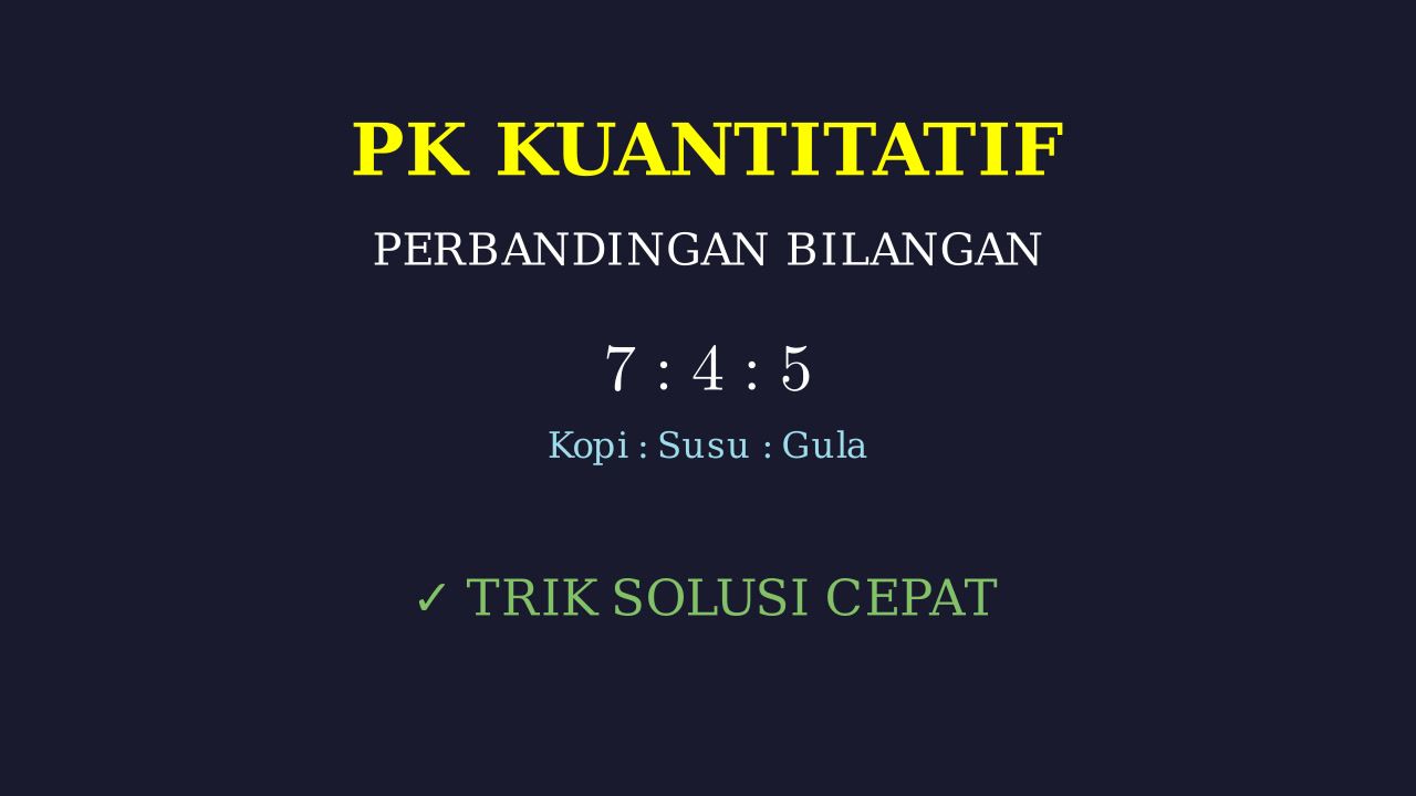 Menghitung Komposisi dengan Perbandingan
