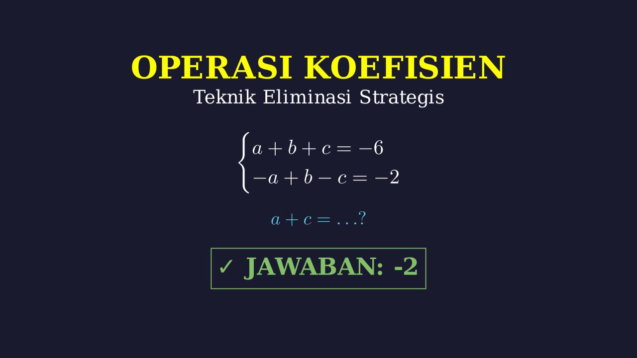 Polinomial: Teknik Eliminasi Strategis
