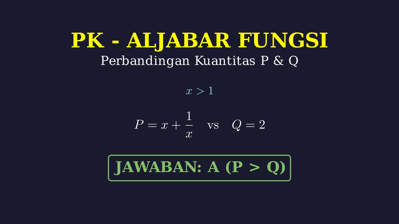 Perbandingan Kuantitas P dan Q