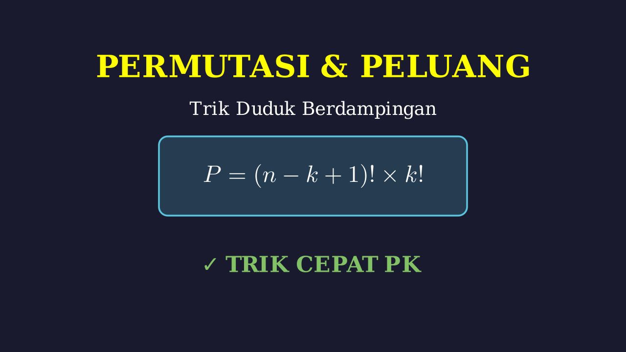 Permutasi: Posisi Duduk Berdekatan & Terpisah
