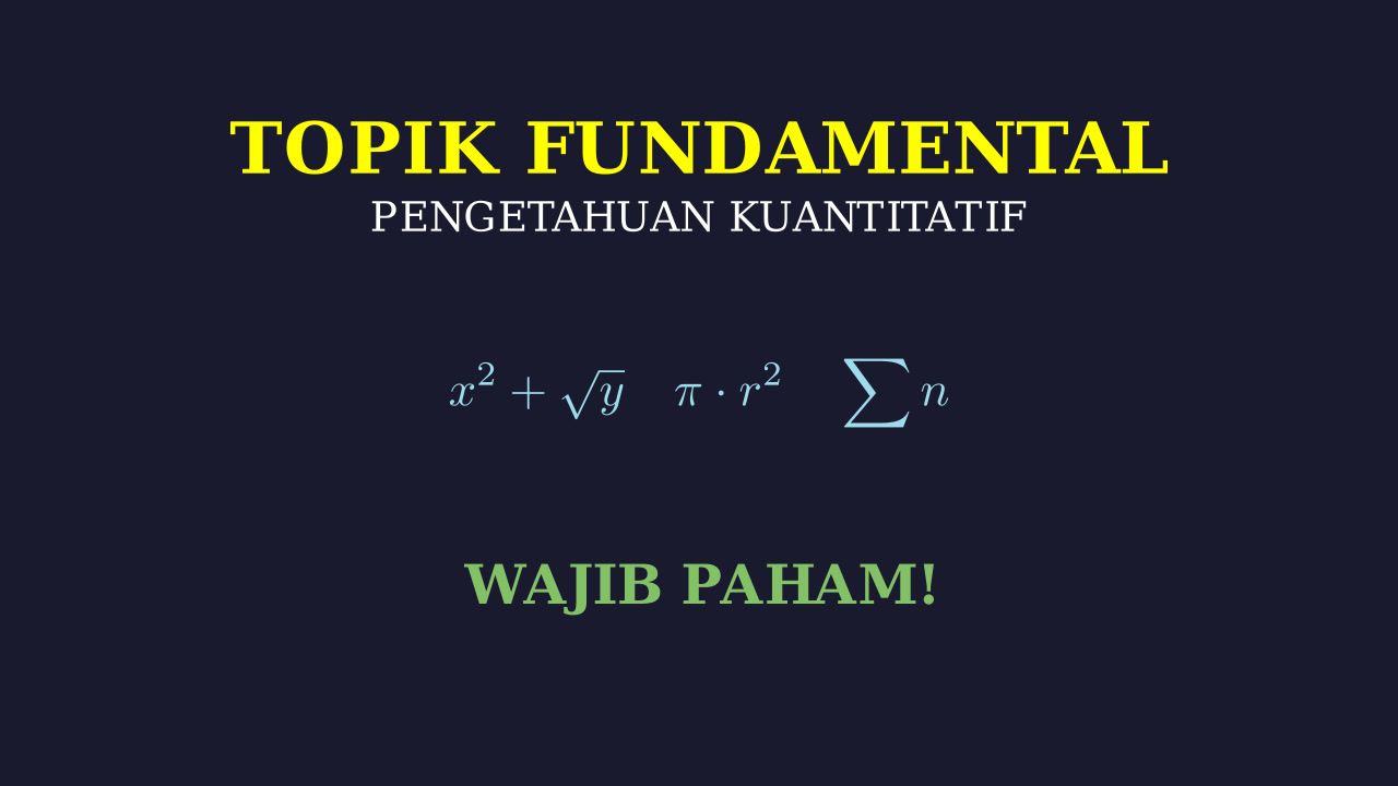 Topik PK Fundamental