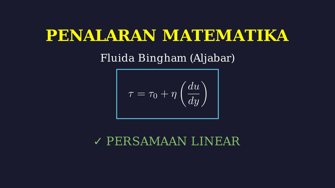 Memahami Konsep Fluida Bingham