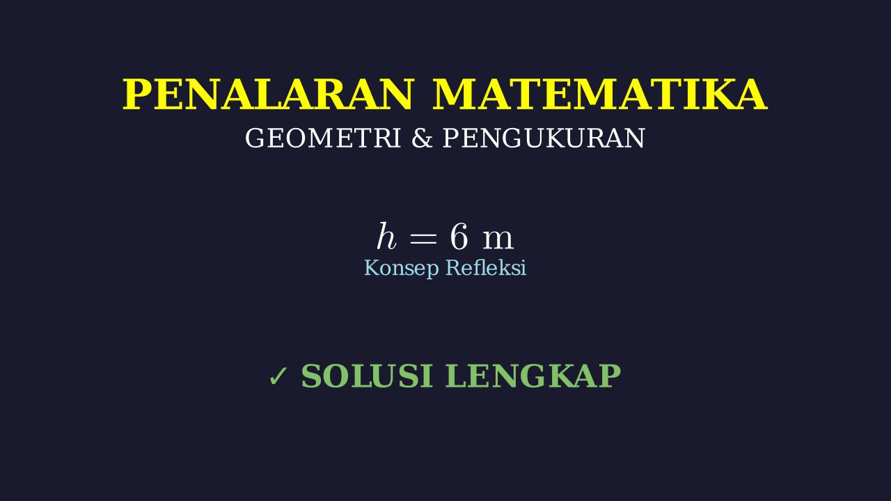 Geometri: Jarak Lampu dan Bayangan Cermin