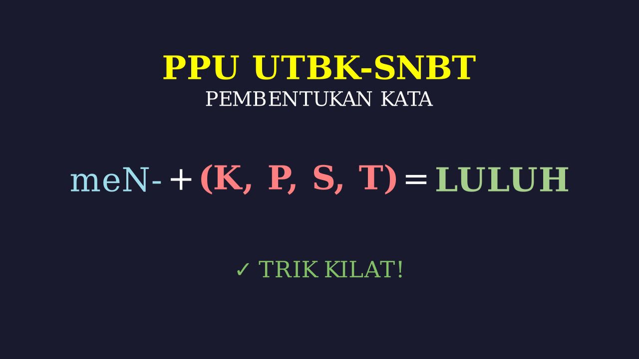 Penulisan Kata Bahasa Indonesia