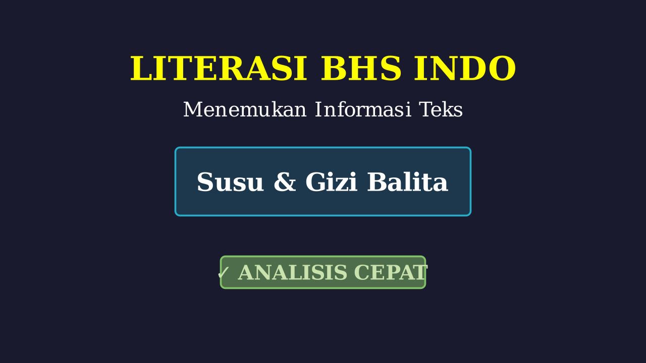 Manfaat Susu Bagi Balita