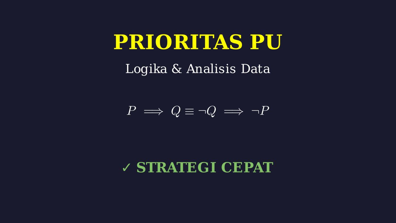 Prioritas Materi Penalaran Umum